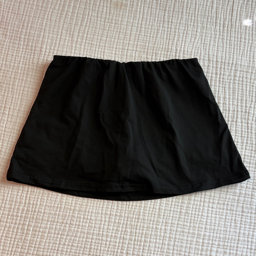 Black Mini Skirt with Built in Shorts